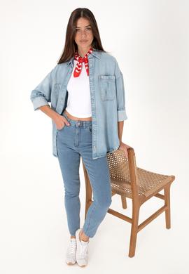 Kadın Açık Mavi Skinny High Waist Fit Jean Pantolon - 50297532014