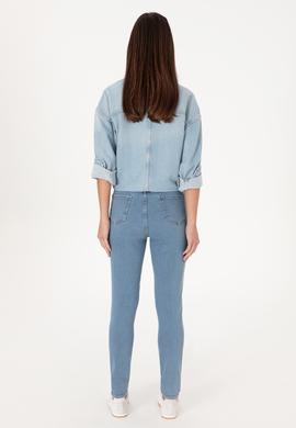 Kadın Açık Mavi Skinny High Waist Fit Jean Pantolon - 50297532014