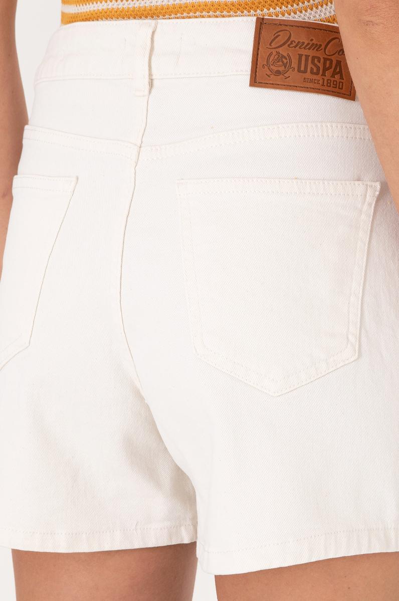 Kadın Beyaz Jean Şort