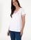 Kadın Beyaz V Yaka Tişört