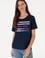 Kadın Lacivert Bisiklet Yaka Tişört
