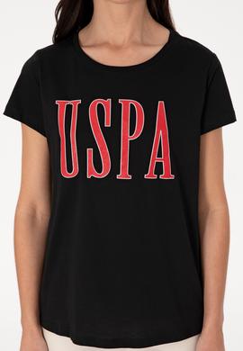 Kadın Siyah Bisiklet Yaka Tişört - 50305842107