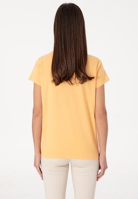 Kadın Kavun Bisiklet Yaka Tişört - 50305842148