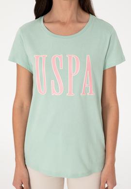 Kadın Su Yeşili Bisiklet Yaka Tişört - 50305842127