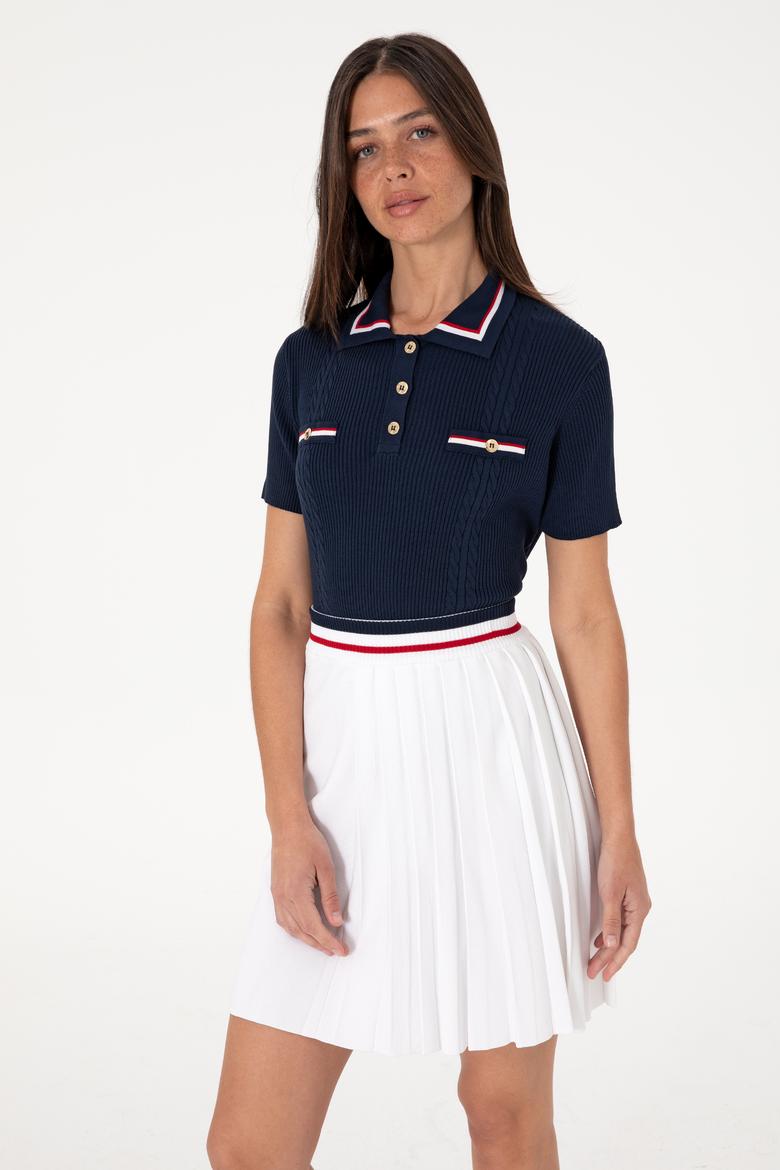 Kadın Lacivert Kazak - 50299343008