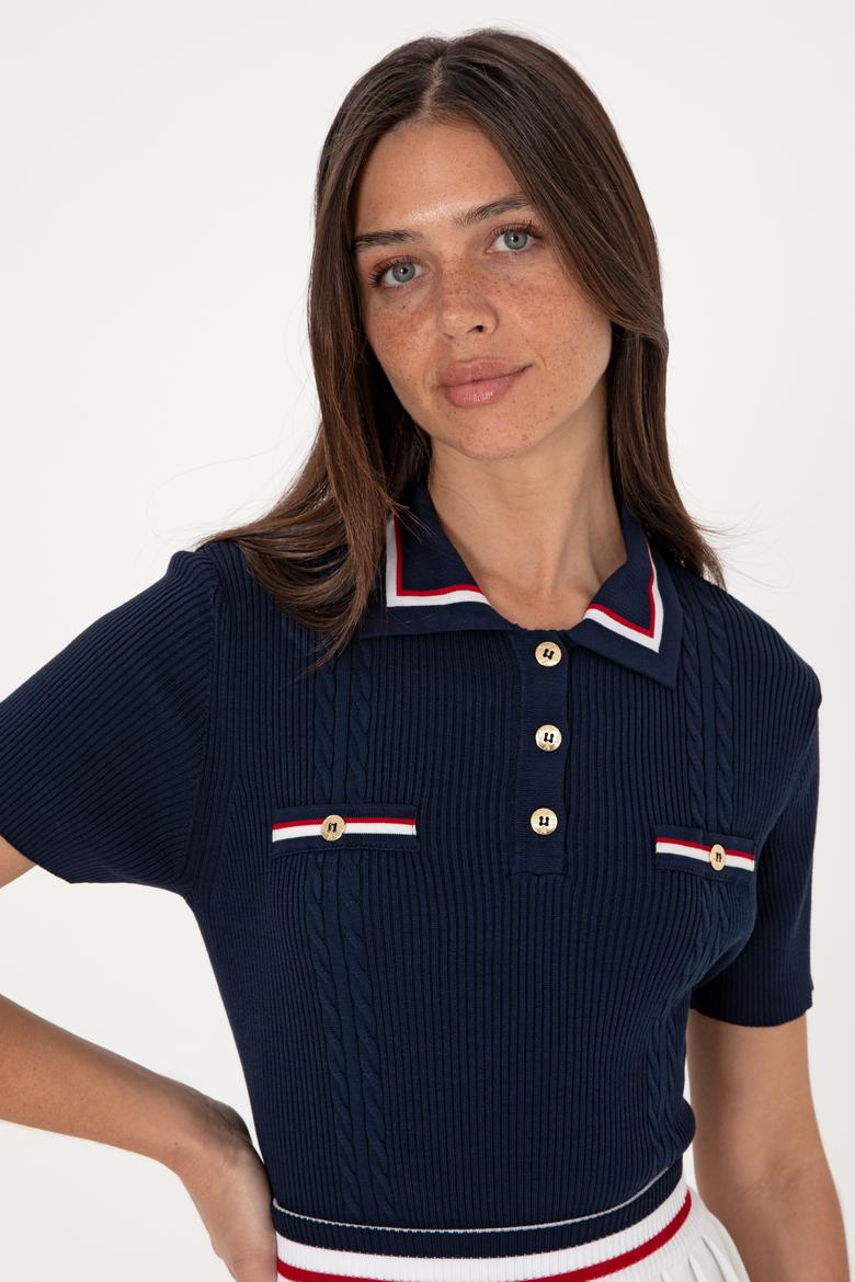 Kadın Lacivert Kazak - 50299343008