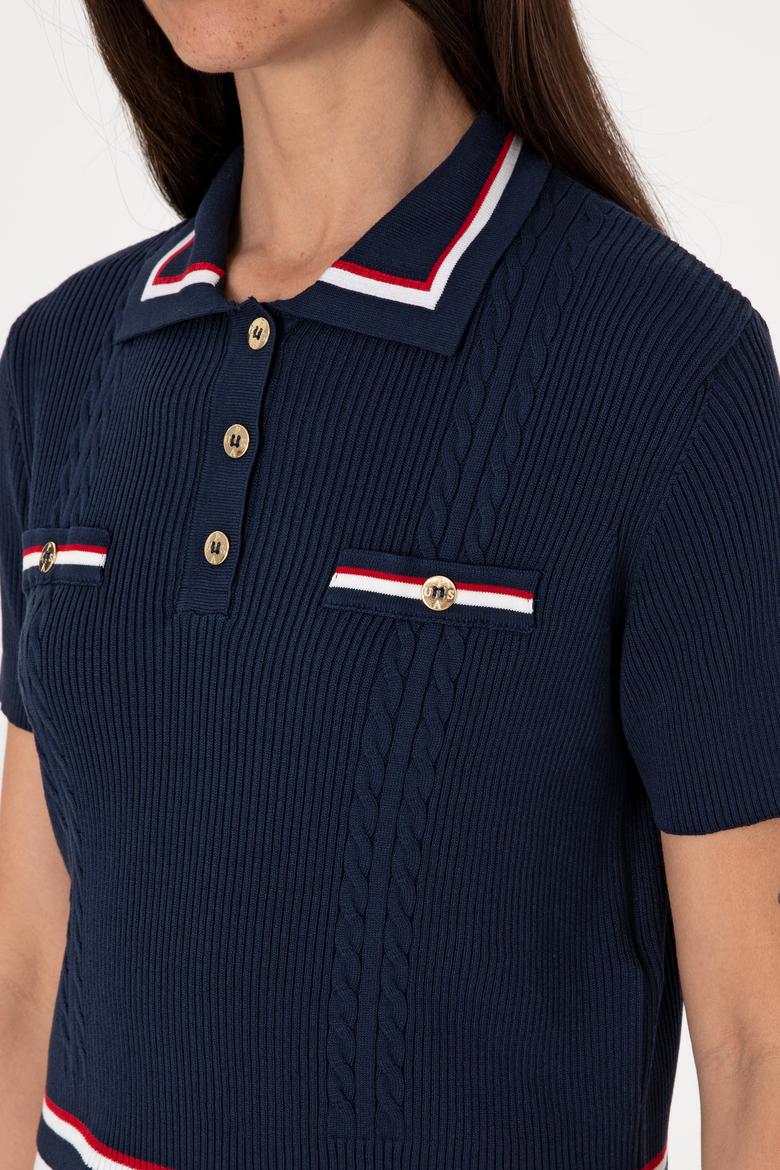 Kadın Lacivert Kazak - 50299343008