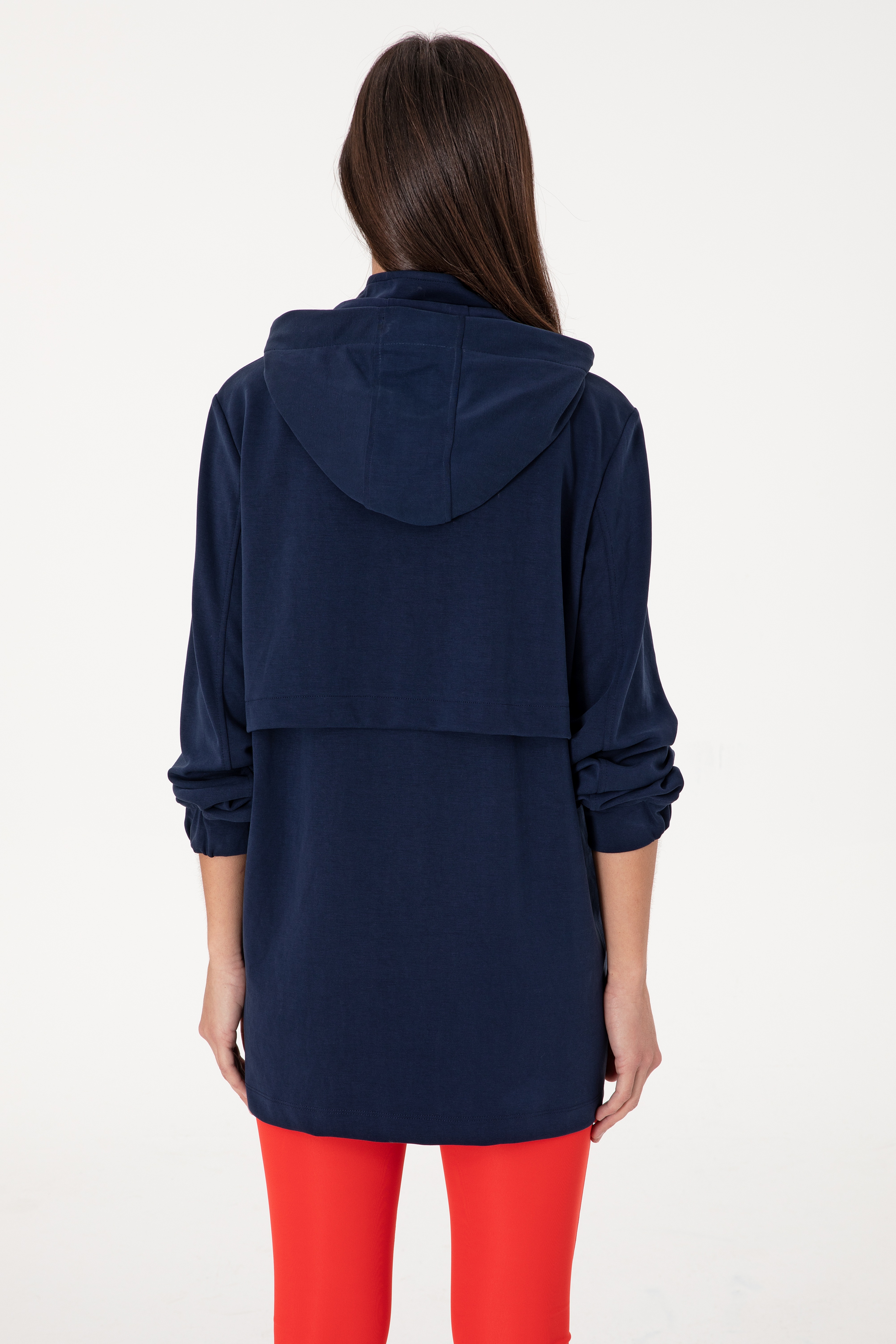 Kadın Lacivert Sweatshirt - Image 5