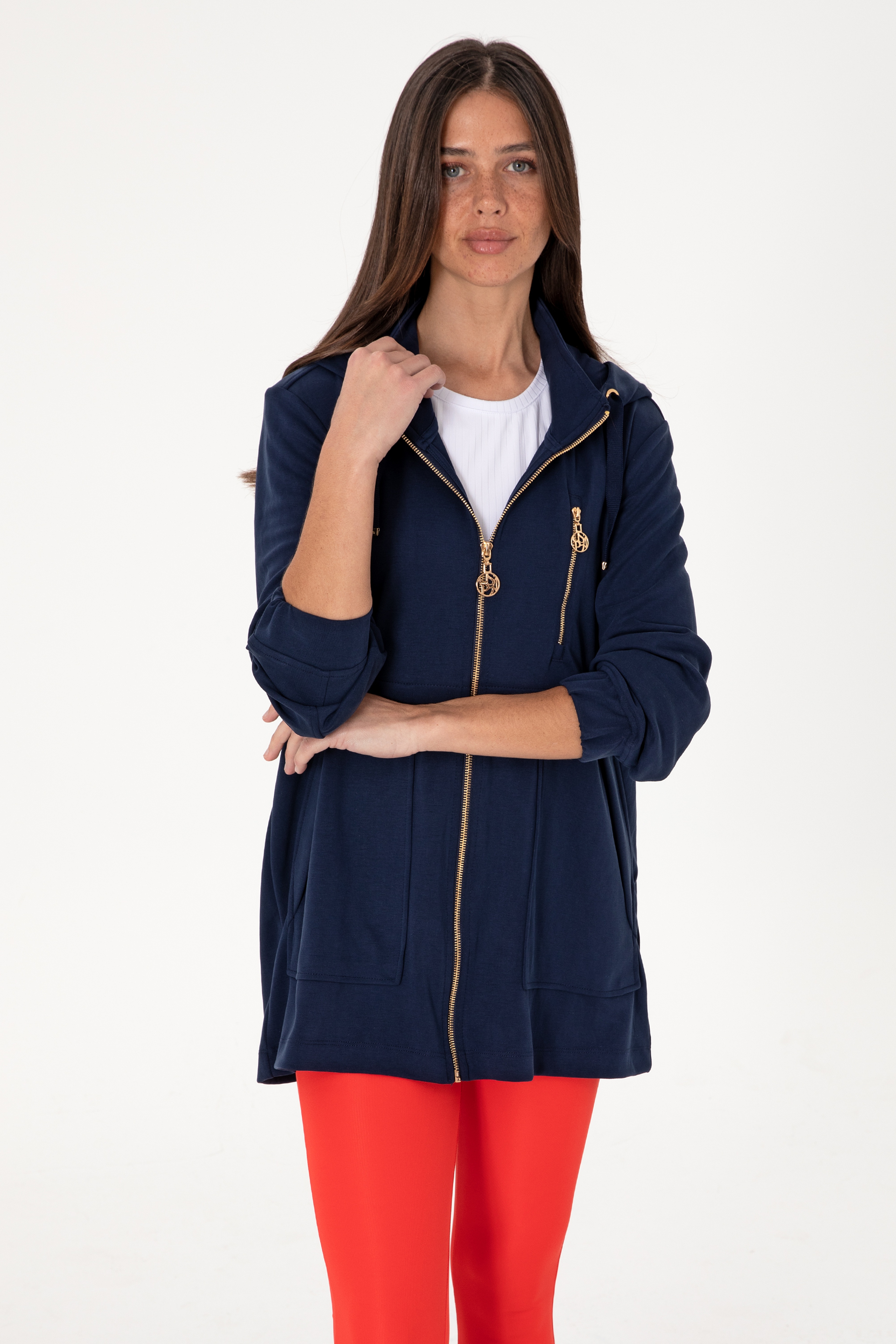 Kadın Lacivert Sweatshirt - Image 3