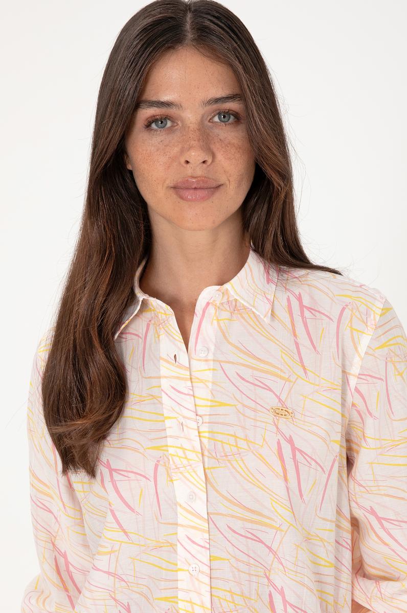 Kadın Hardal Uzun Kollu Gömlek