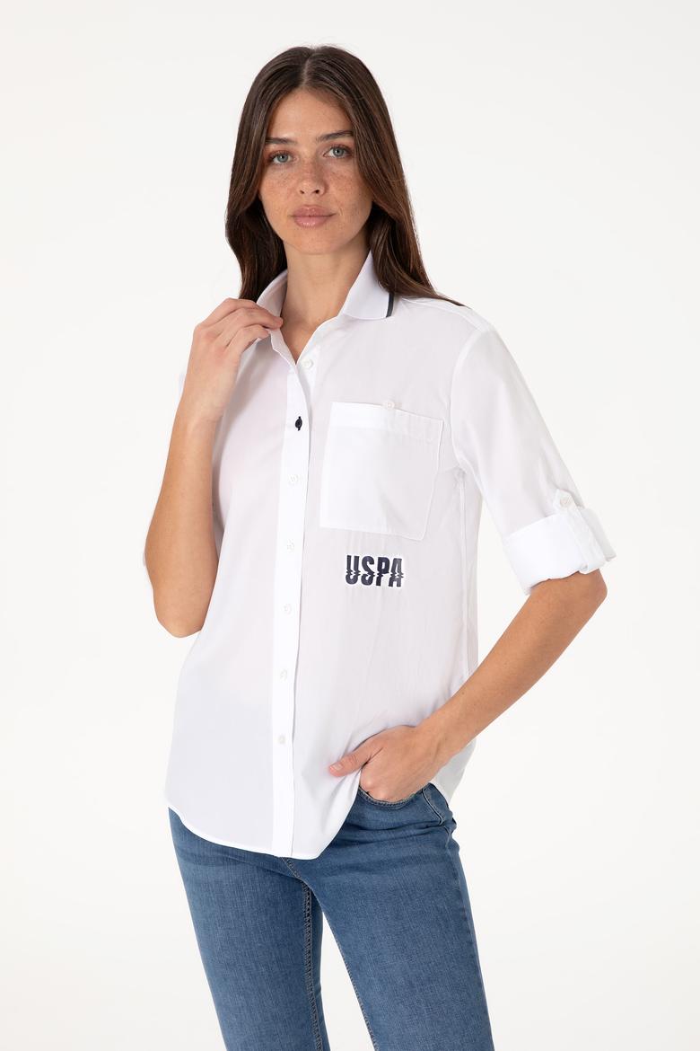 Kadın Beyaz Uzun Kollu Gömlek