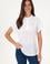 Kadın Beyaz Polo Yaka Tişört