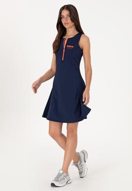 Kadın Lacivert Kolsuz Mini Boy Örme Elbise - 50300711008