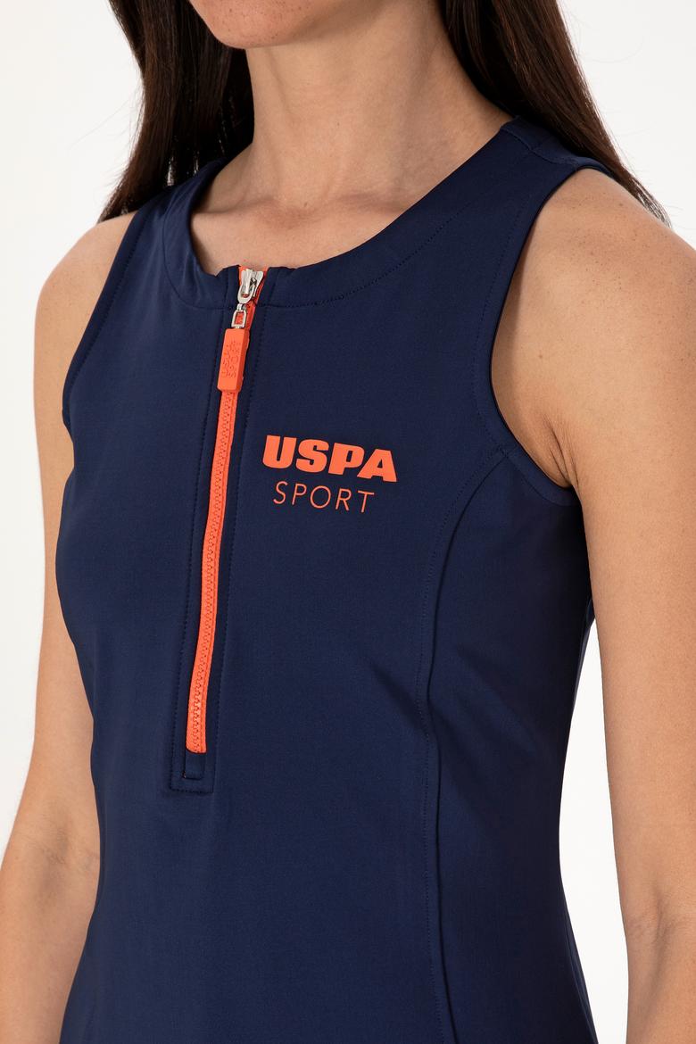 Kadın Lacivert Kolsuz Mini Boy Örme Elbise - 50300711008