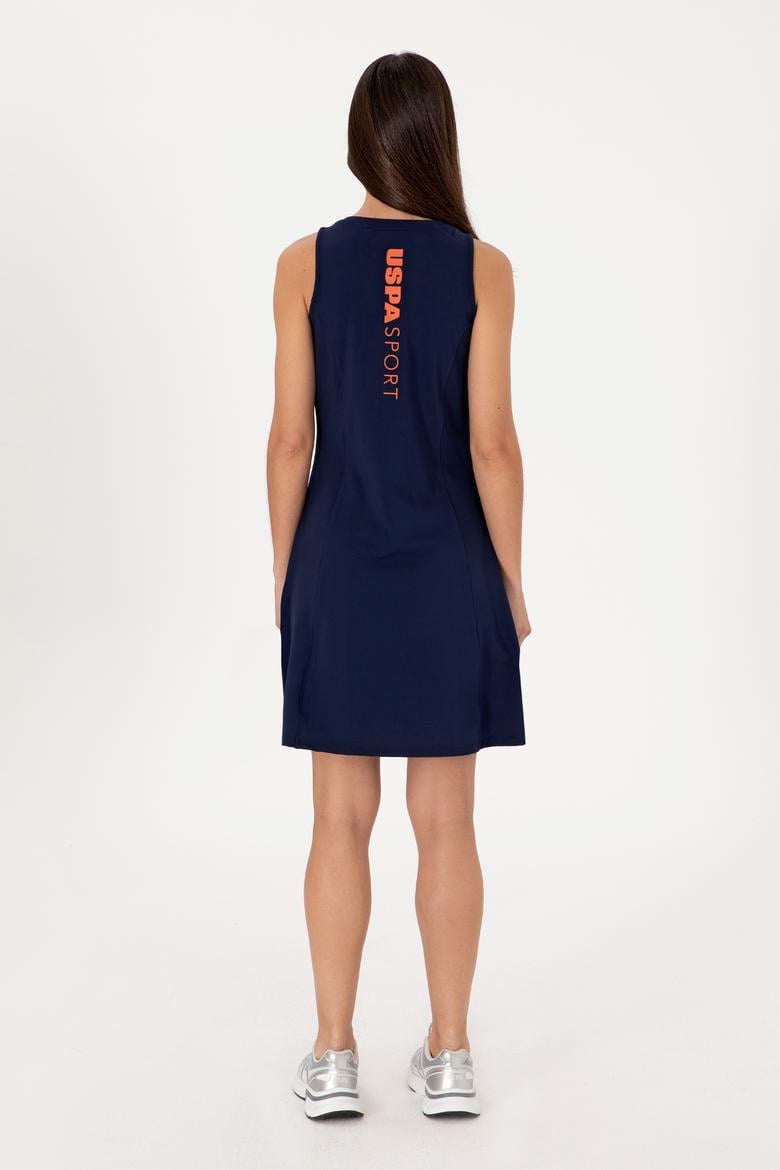 Kadın Lacivert Kolsuz Mini Boy Örme Elbise - 50300711008