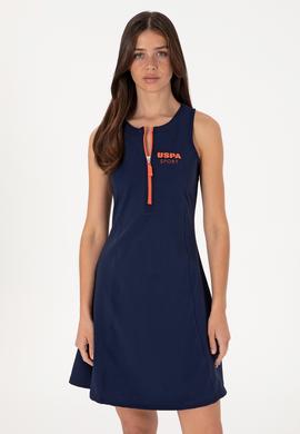 Kadın Lacivert Kolsuz Mini Boy Örme Elbise - 50300711008