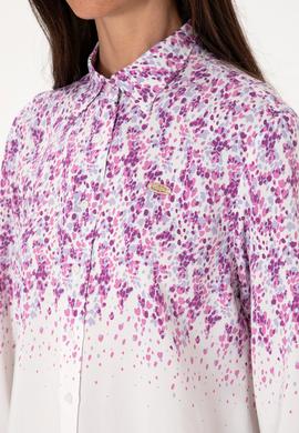 Kadın Menekşe Uzun Kollu Gömlek - 50299674010