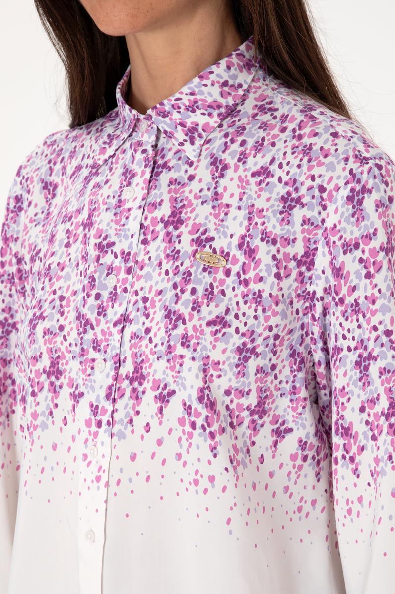 Kadın Menekşe Uzun Kollu Gömlek