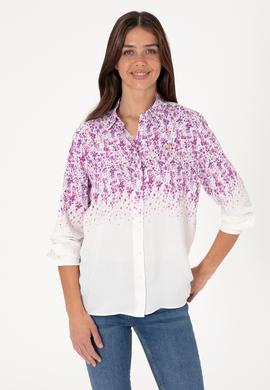 Kadın Menekşe Uzun Kollu Gömlek - 50299674010