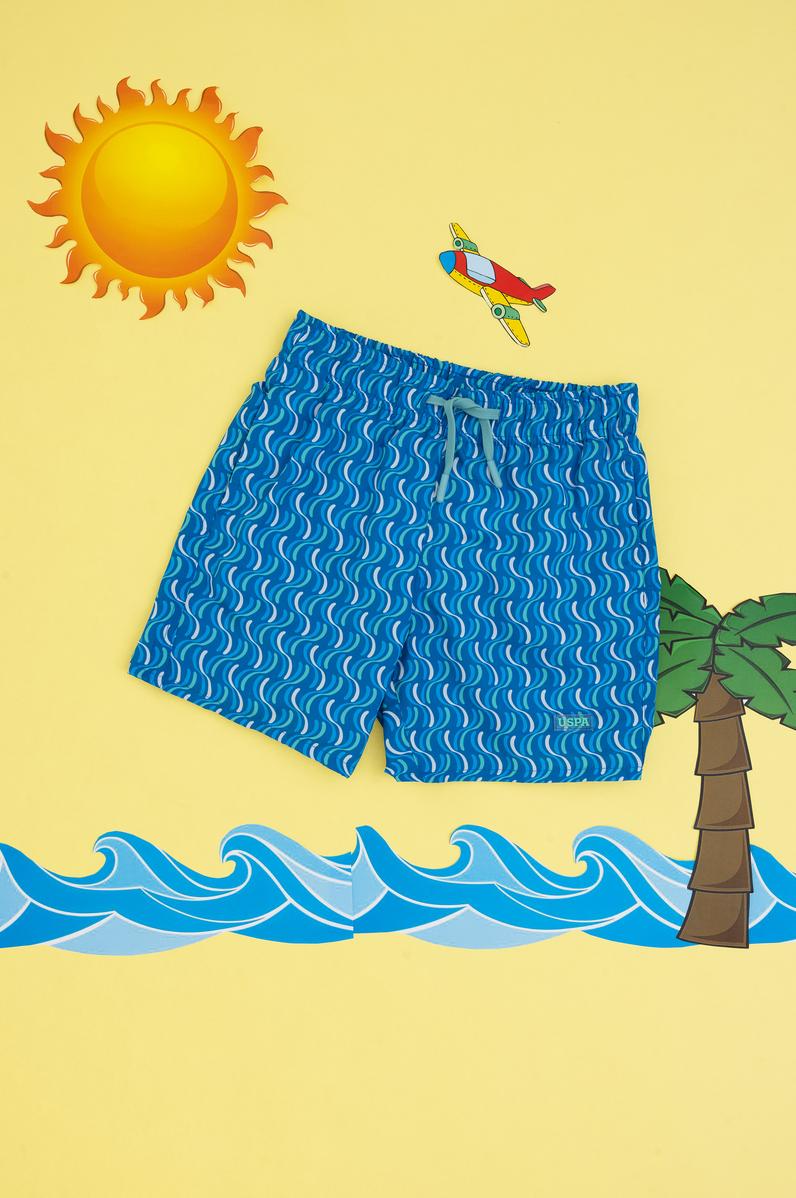 Erkek Çocuk İndigo Deniz Şortu