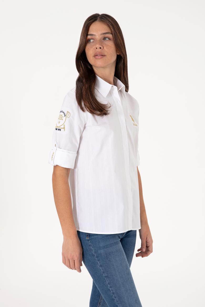 Kadın Beyaz Uzun Kollu Gömlek