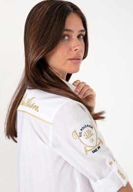 Kadın Beyaz Uzun Kollu Gömlek - 50299678005