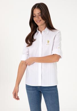 Kadın Beyaz Uzun Kollu Gömlek - 50299678005