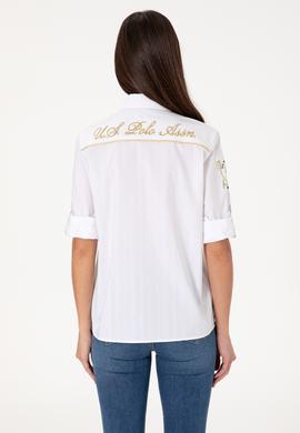 Kadın Beyaz Uzun Kollu Gömlek - 50299678005