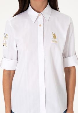 Kadın Beyaz Uzun Kollu Gömlek - 50299678005