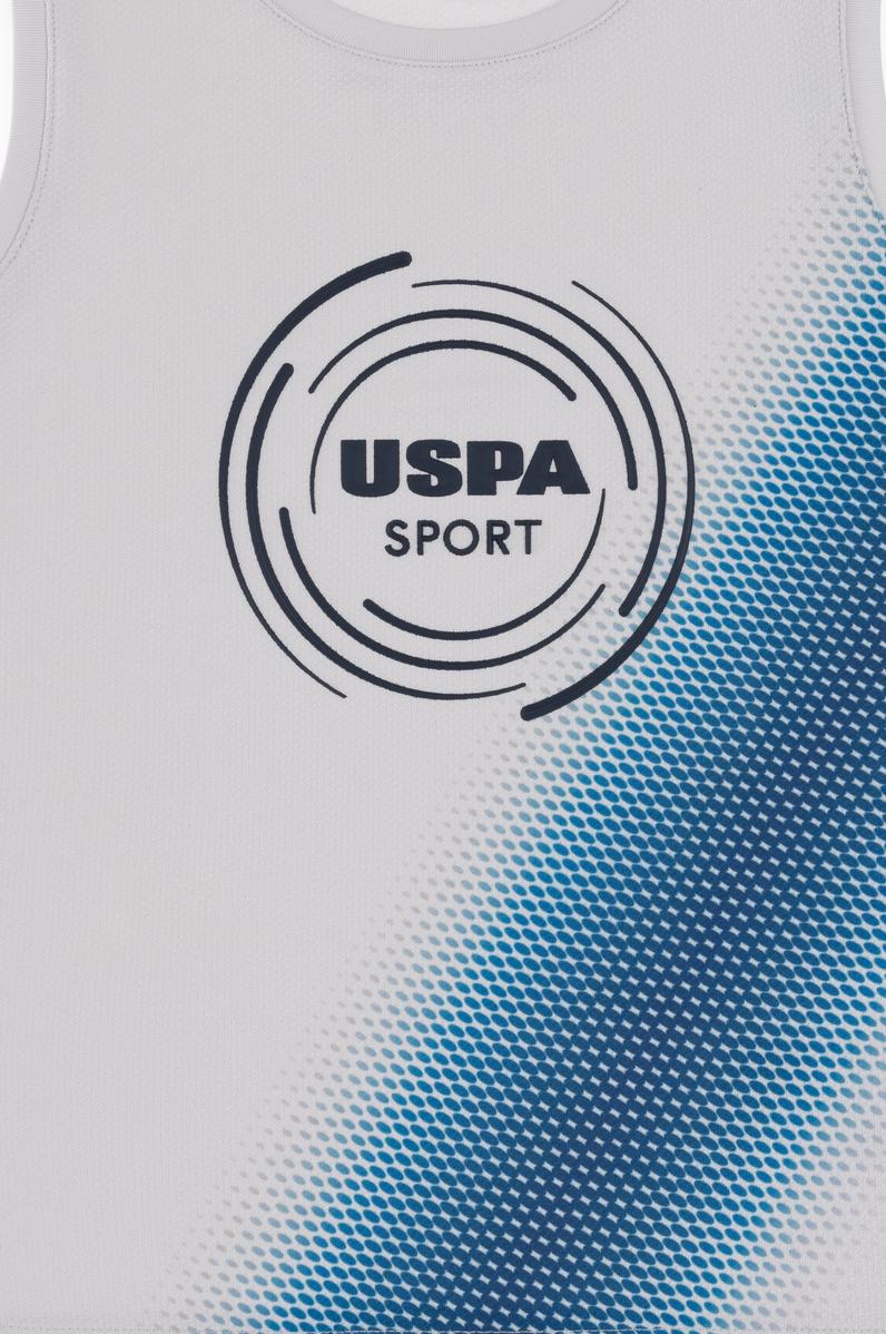 Erkek Çocuk Açık Gri Kolsuz Bisiklet Yaka Tişört