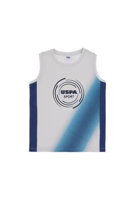 Erkek Çocuk Açık Gri Kolsuz Bisiklet Yaka Tişört - 50299530008