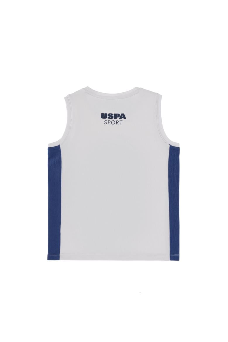 Erkek Çocuk Açık Gri Kolsuz Bisiklet Yaka Tişört - 50299530008