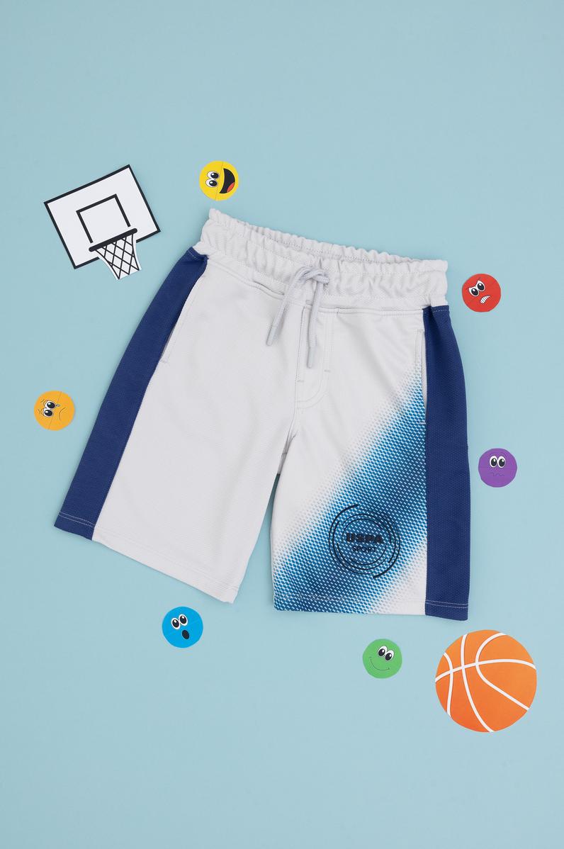 Erkek Çocuk Açık Gri Örme Şort