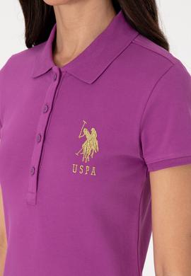 Kadın Menekşe Polo Yaka Mini Boy Örme Elbise - 50297457076