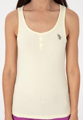 Kadın Limon Kolsuz Bisiklet Yaka Basic Tişört - 50300895050