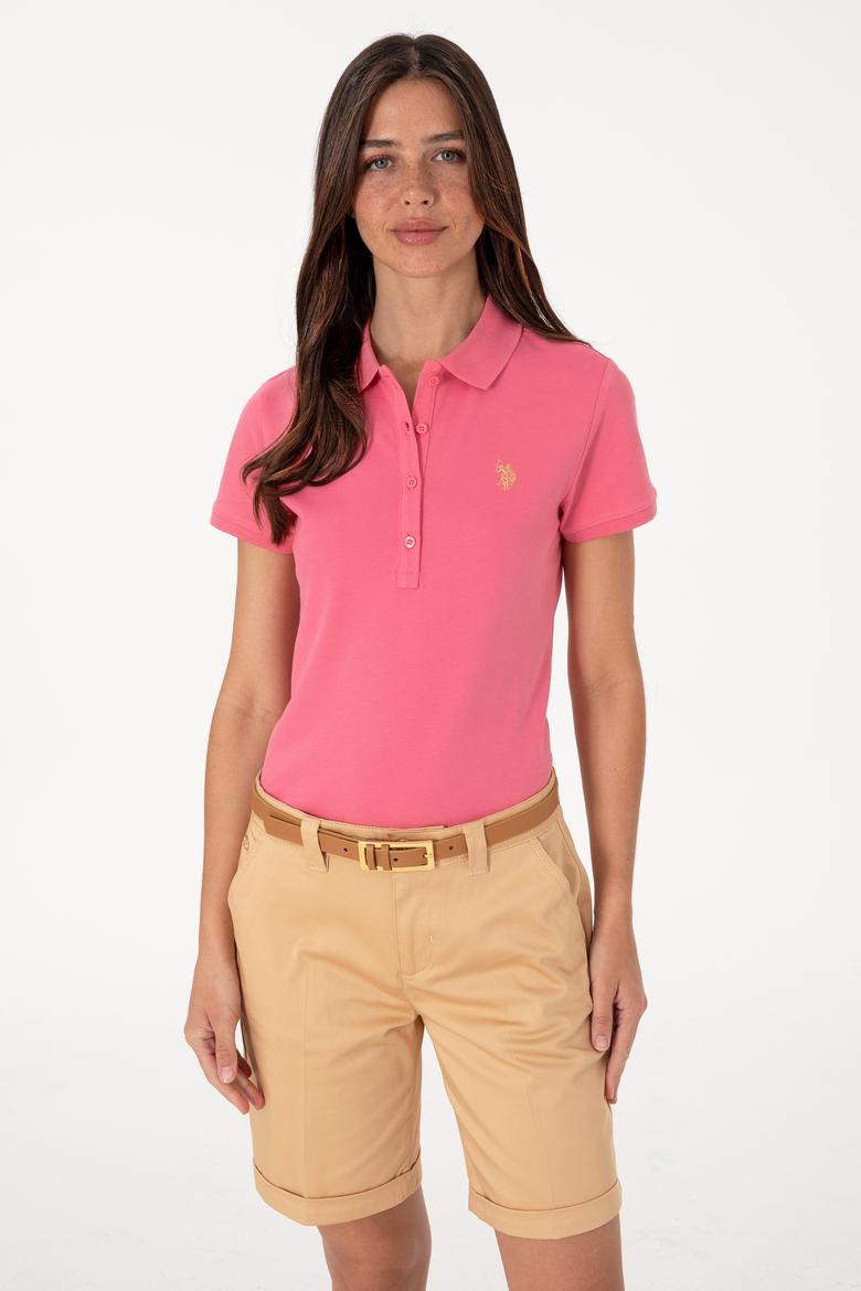 Kadın Pembe Basic Tişört - 50300830154