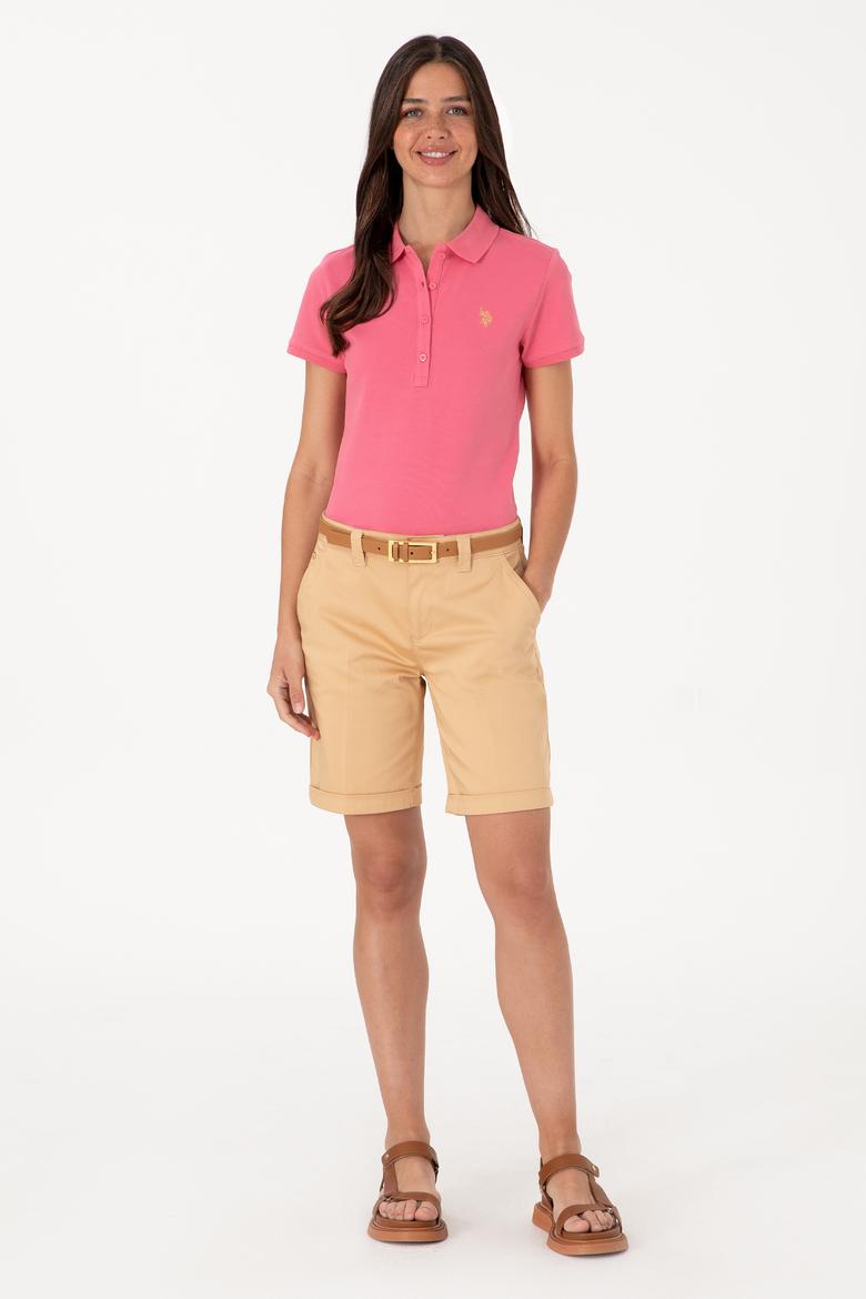 Kadın Pembe Basic Tişört - 50300830154