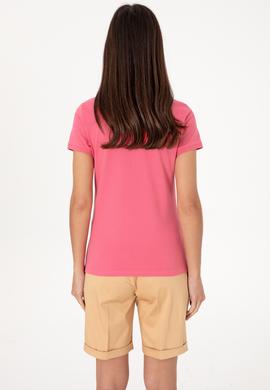 Kadın Pembe Basic Tişört - 50300830154