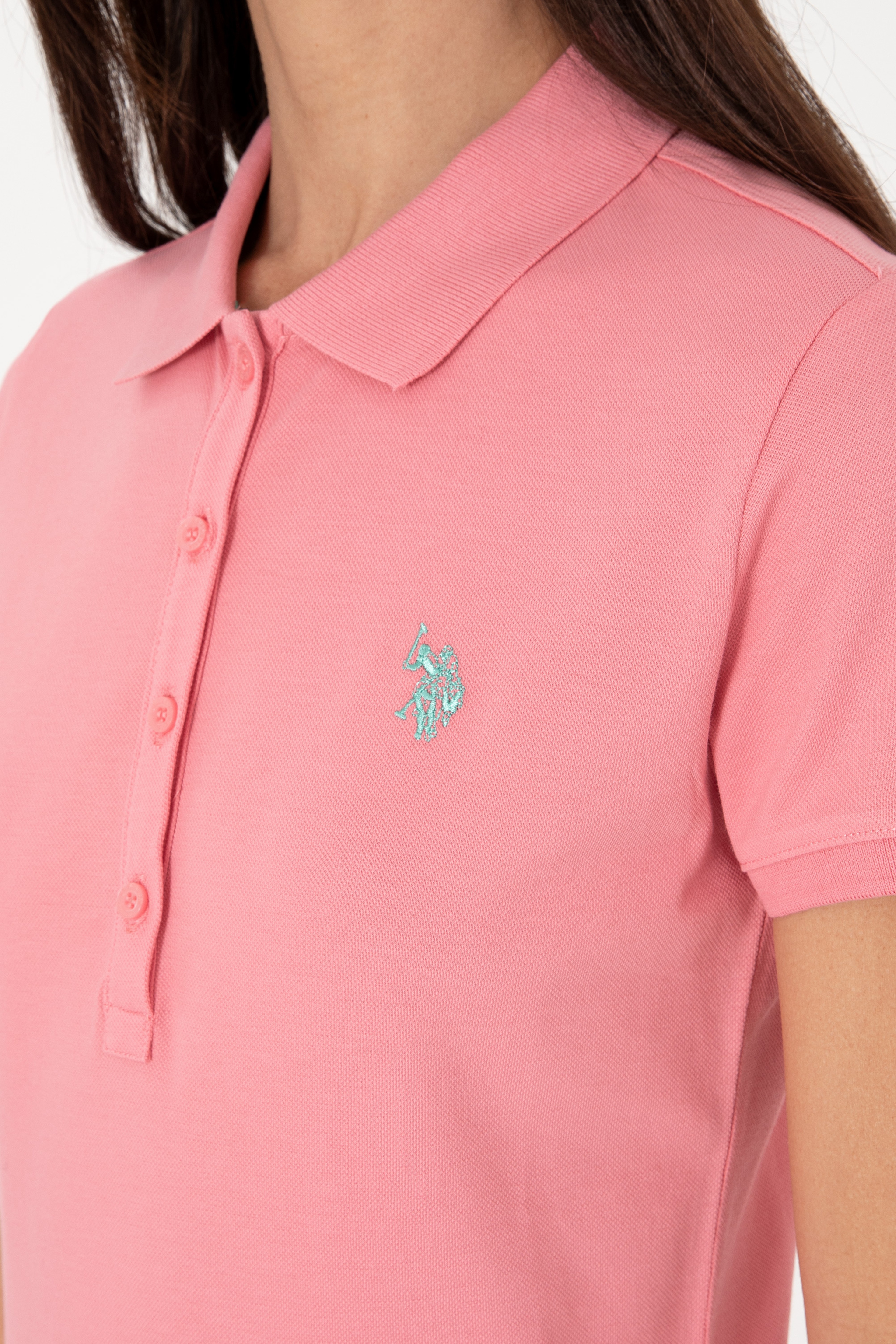 Kadın Pembe Basic Tişört - Image 7