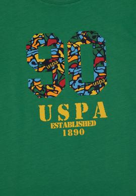 Erkek Çocuk Yeşil Bisiklet Yaka Tişört - 50307268066