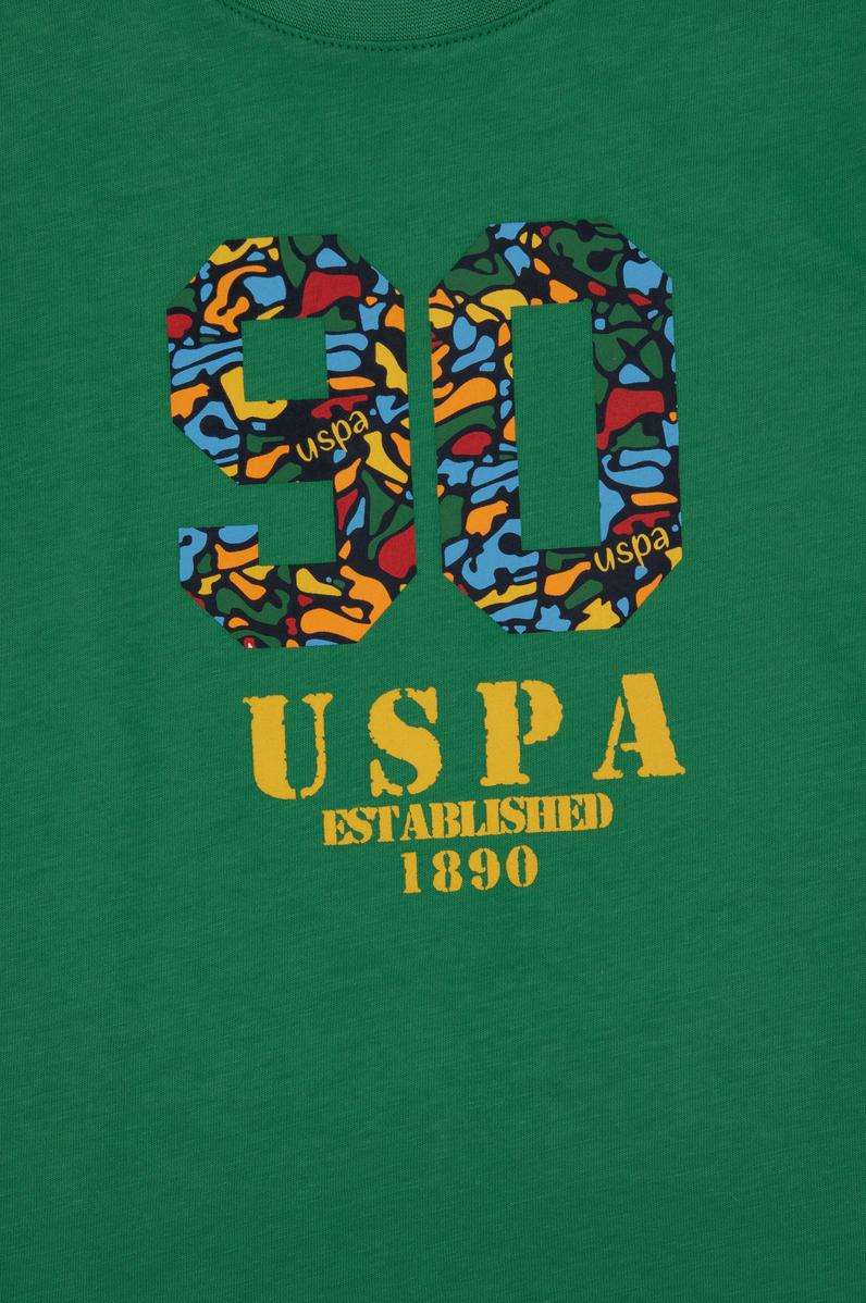 Erkek Çocuk Yeşil Bisiklet Yaka Tişört