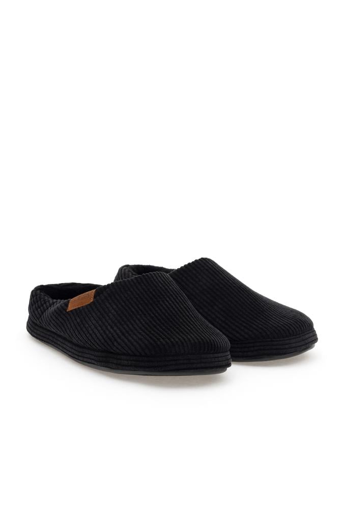 Erkek Siyah Ev Terliği