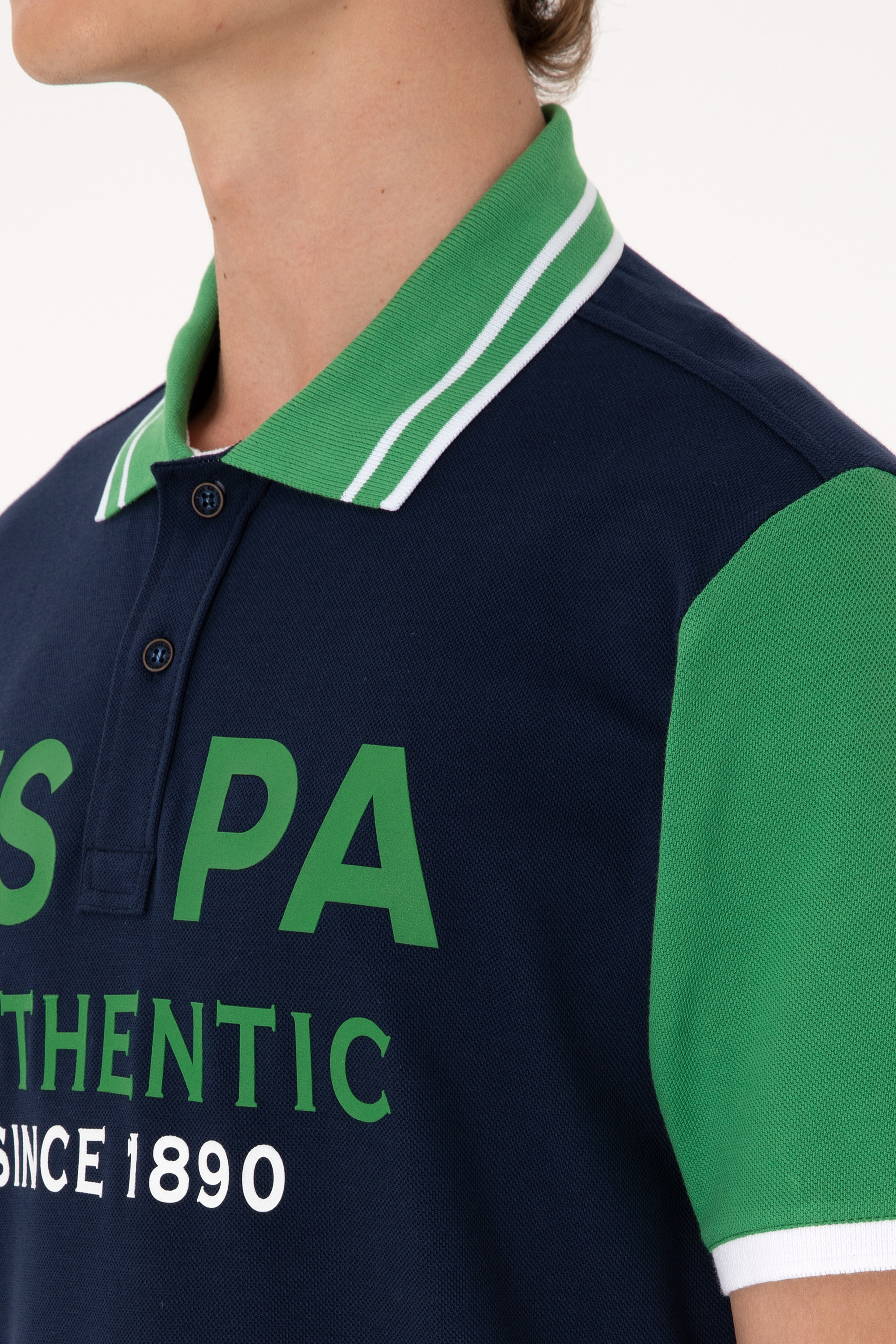 Erkek Regular Fit Polo Yaka Lacivert Tişört - Image 7