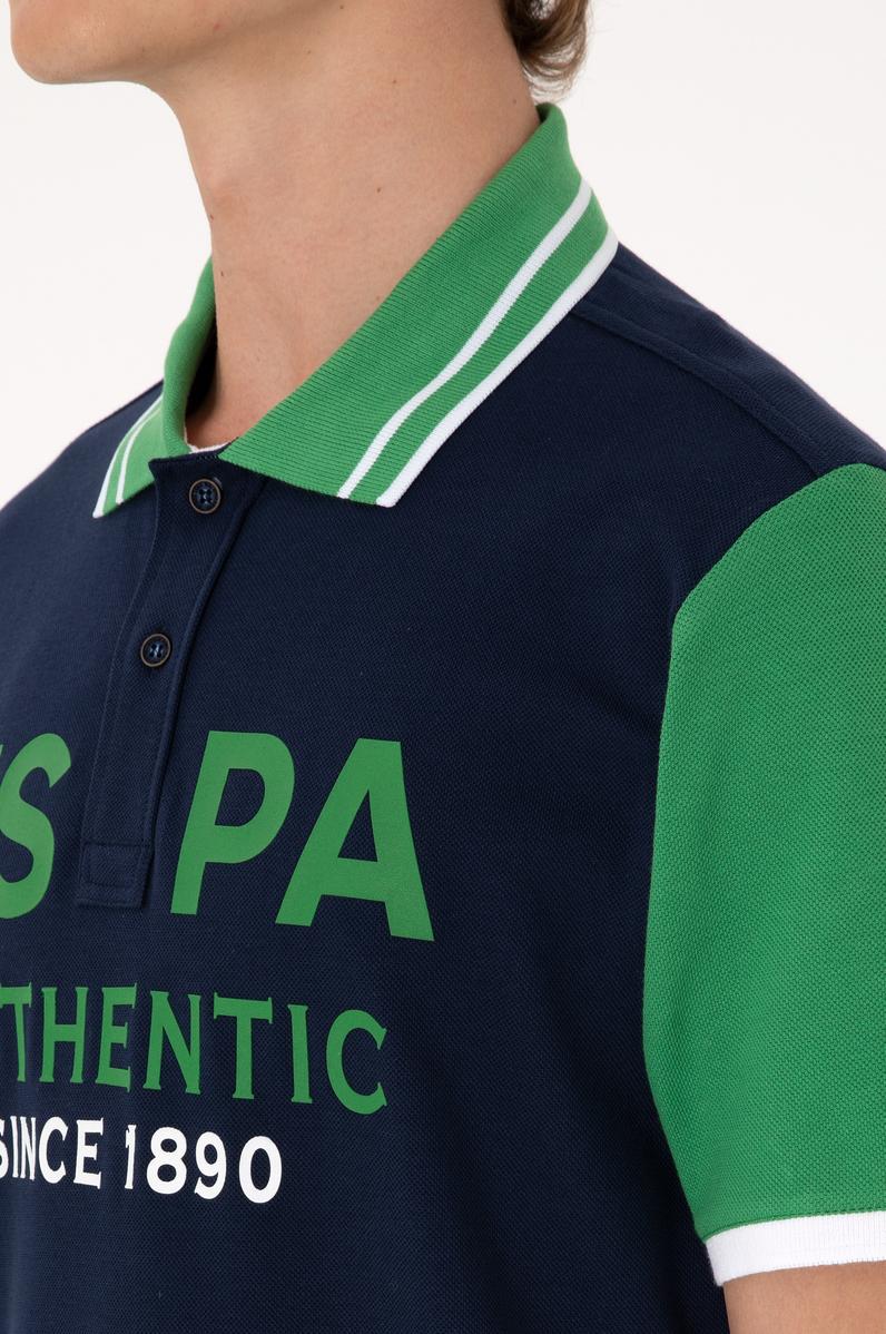 Erkek Regular Fit Polo Yaka Lacivert Tişört