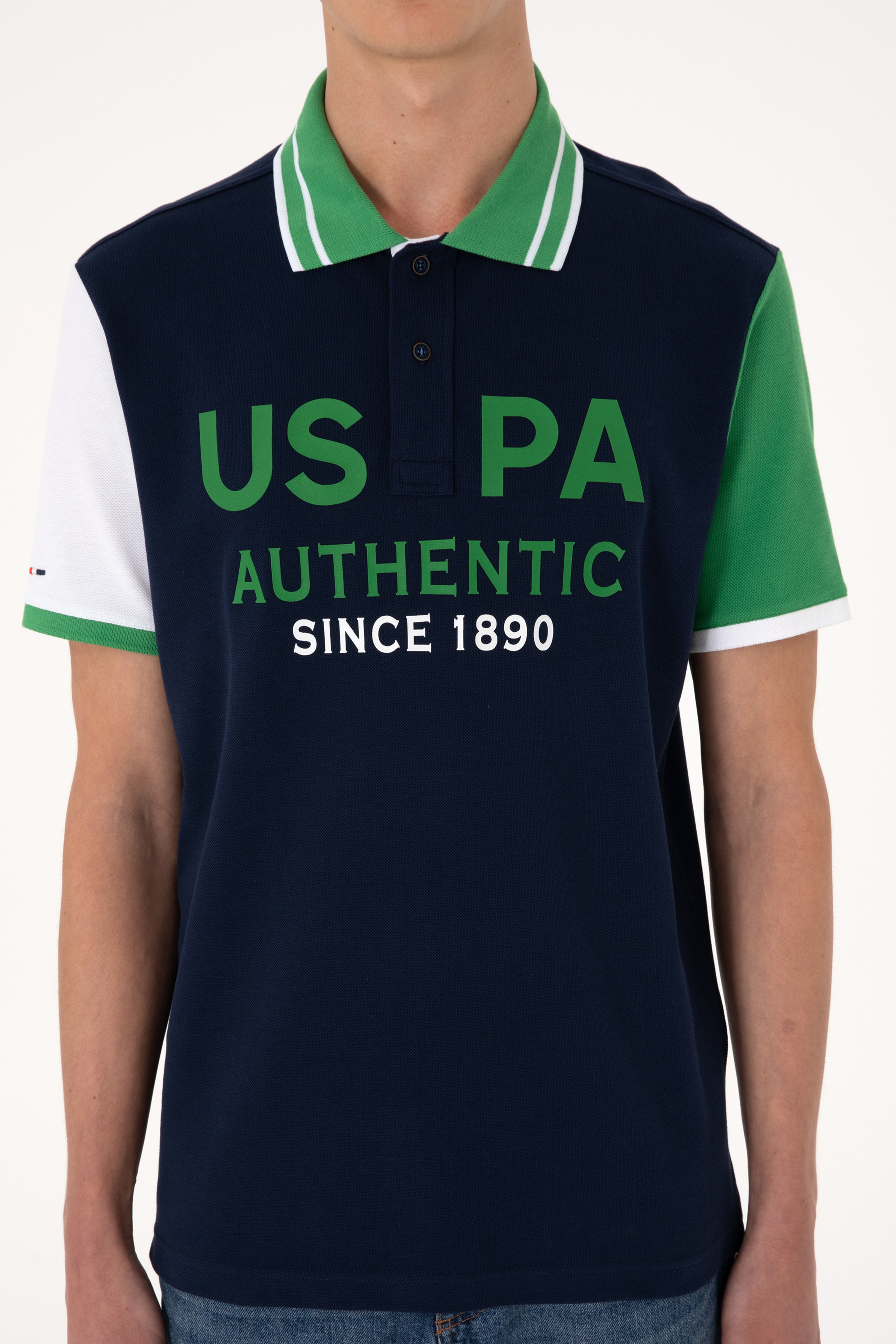 Erkek Regular Fit Polo Yaka Lacivert Tişört - Image 6