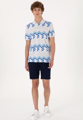 Erkek Regular Fit Polo Yaka Açık Gri Tişört - 50299658007