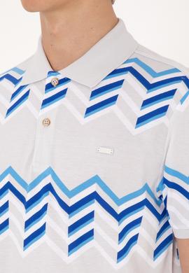 Erkek Regular Fit Polo Yaka Açık Gri Tişört - 50299658007