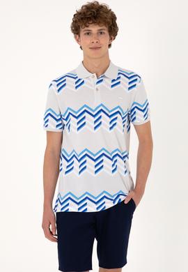 Erkek Regular Fit Polo Yaka Açık Gri Tişört - 50299658007