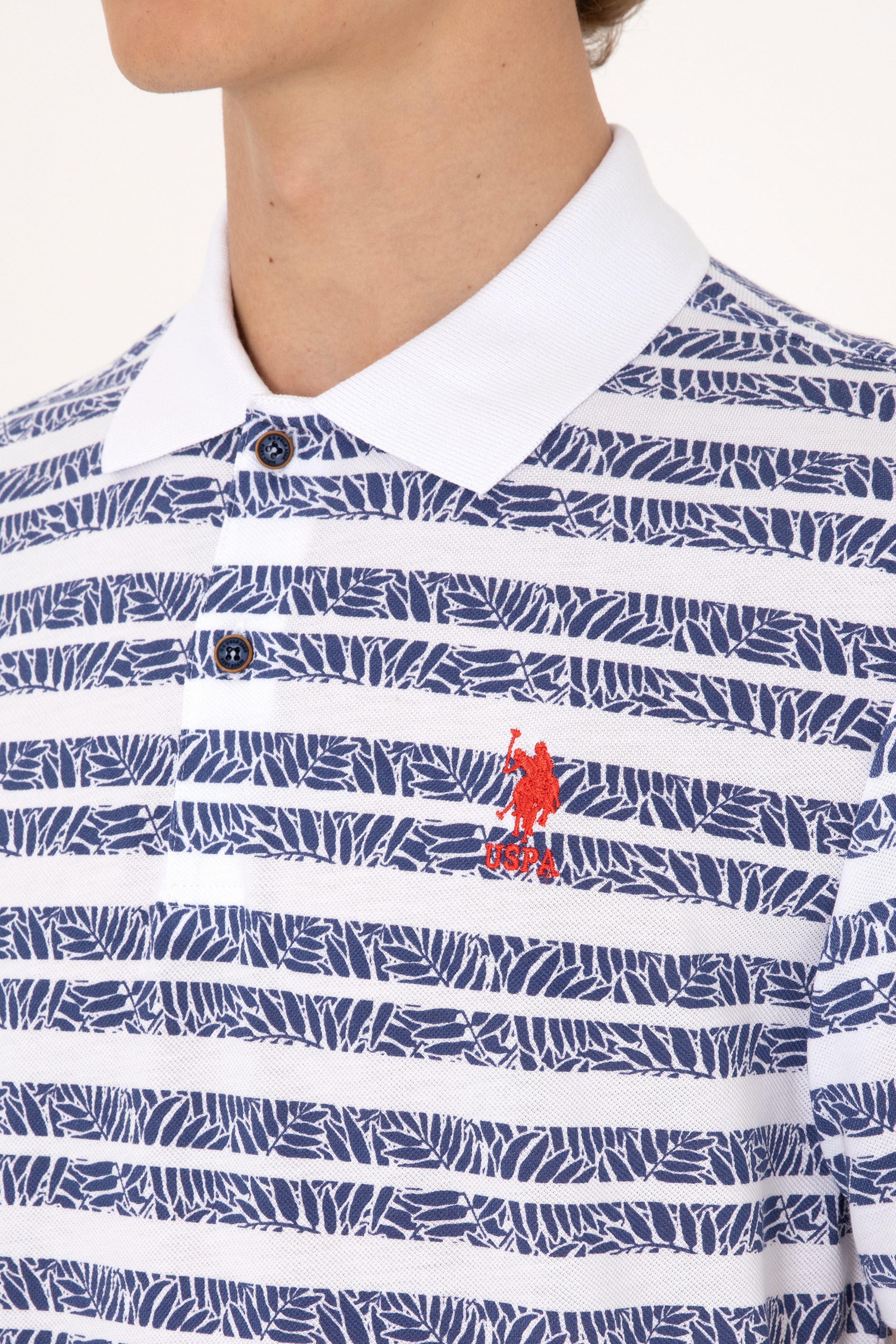 Erkek Regular Fit Polo Yaka Açık Lacivert Tişört