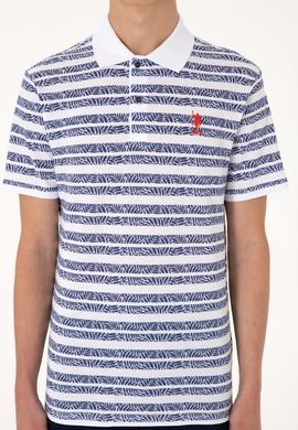 Erkek Regular Fit Polo Yaka Açık Lacivert Tişört - 50299671016